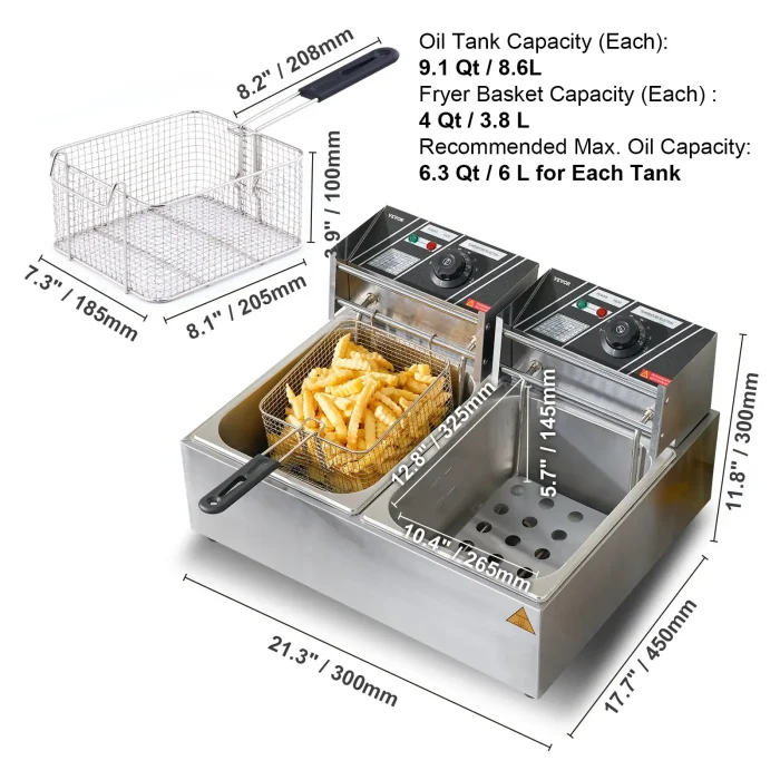 Industrial Grade Electric Deep Fryer