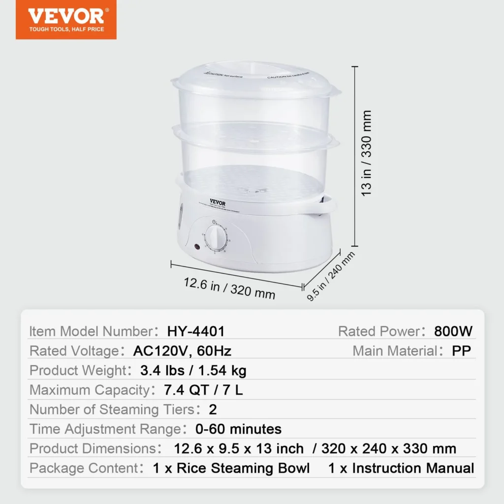 VEVOR Food Steamer