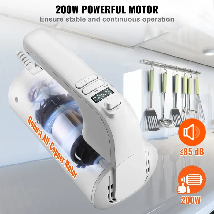 200W 5-Speed Hand Mixer