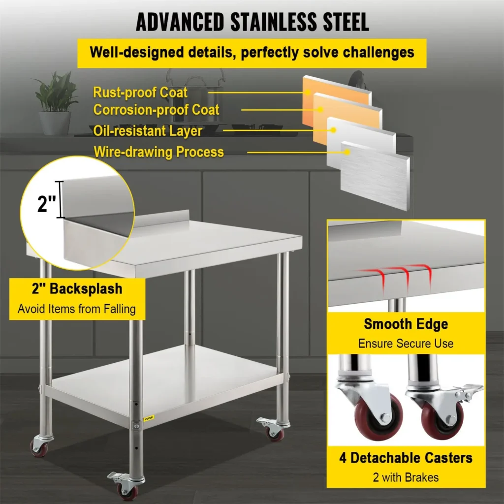 Stainless Steel Prep Table