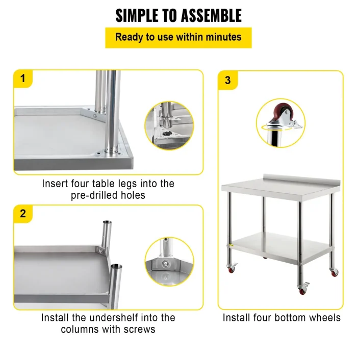 Stainless Steel Prep Table