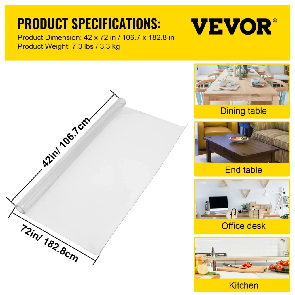 VEVOR Plastic Table Cover