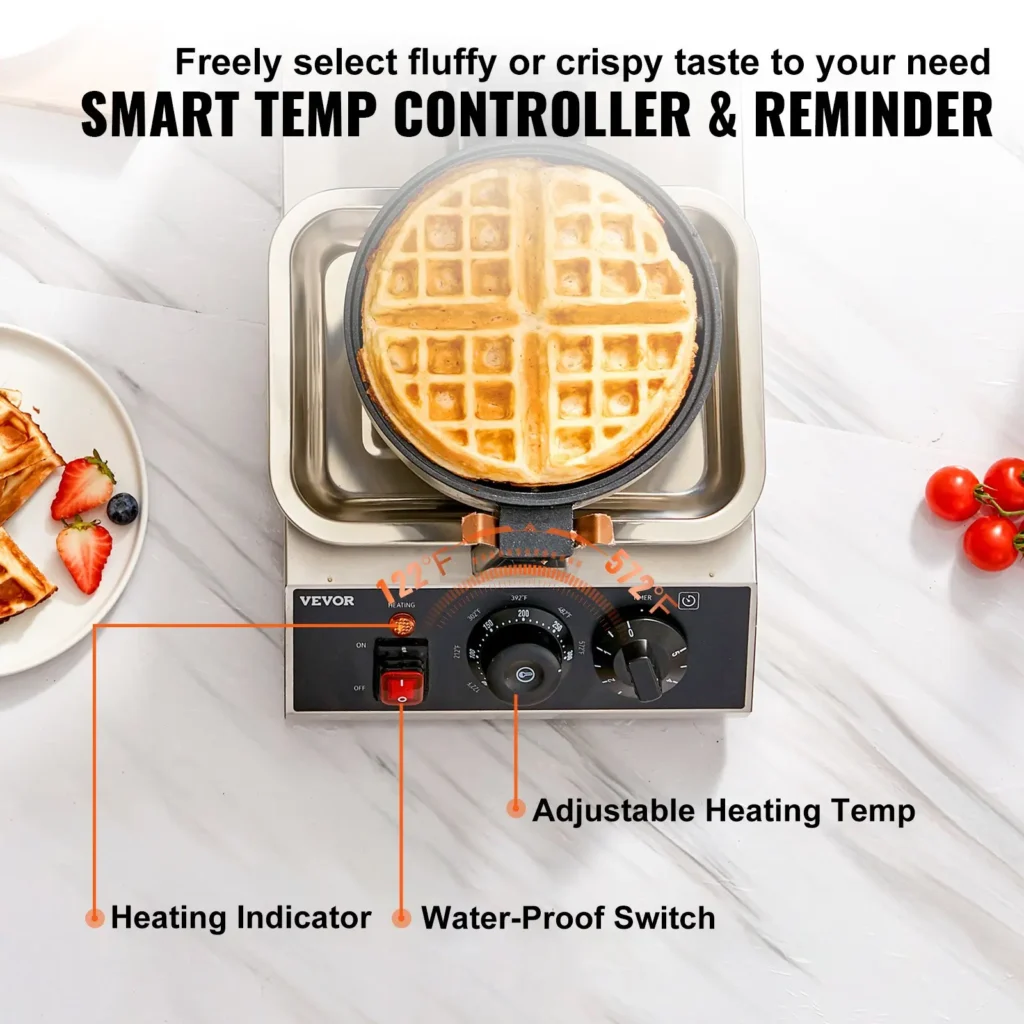 VEVOR Round Waffle Maker