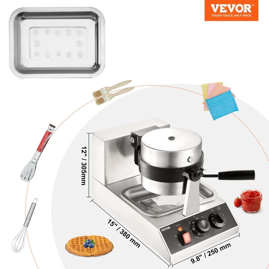 VEVOR Round Waffle Maker