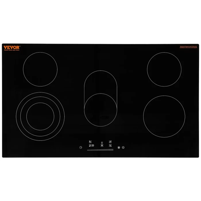 VEVOR 5 Burners Built-in Electric Cooktop 35.4x20.5 inch